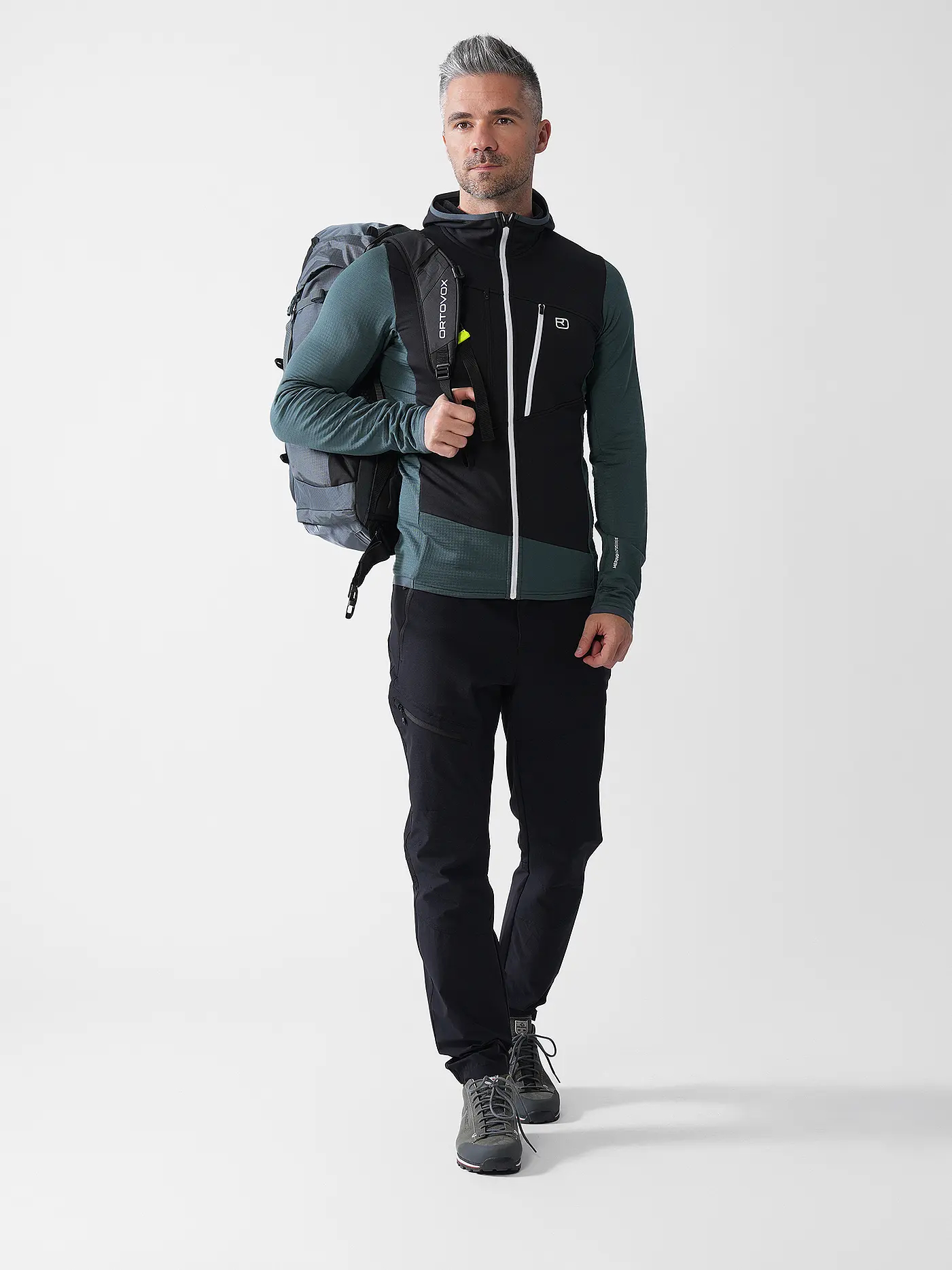 ORTOVOX | Herren Fleecejacke Grid Hoodie | 